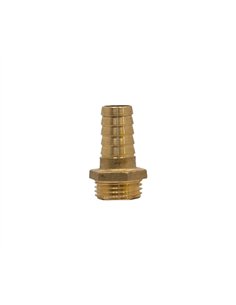 CONECTOR RECTO DE LATÓN PARA MANGUERA 1/2" D16