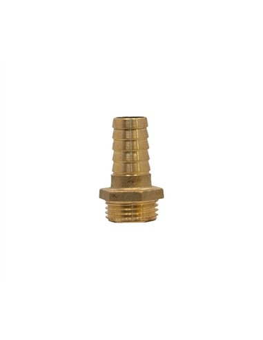 CONECTOR RECTO DE LATÓN PARA MANGUERA 1/2" D16