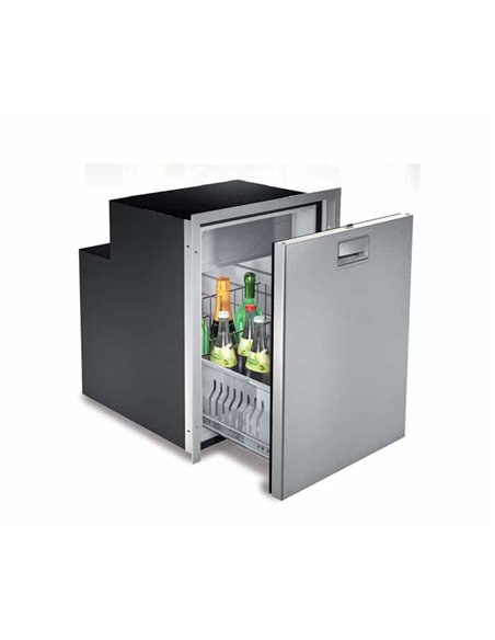 FRIGORÍFICO COMPARTIM. 90 LT ACERO INOX STEELOCK