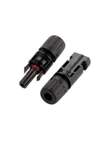 CONECTOR SOLAR MC4, 1xMALE 1xFEMALE