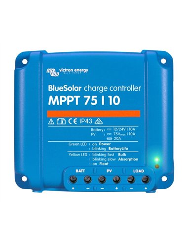 CONTROLADOR DE CARGA SOLAR BLUE SOLAR VICTRON MPPT 75/10 (12/24V-10A)