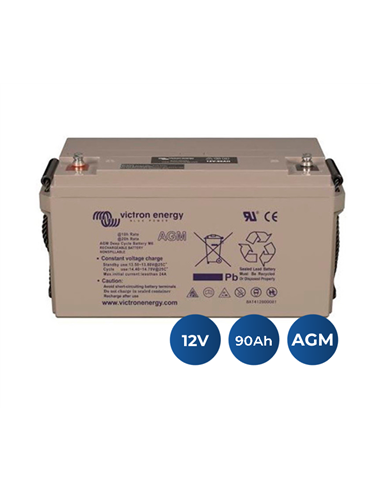 BATERÍA AGM VICTRON DE CICLO PROFUNDO 12V/90Ah (M6)