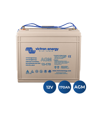BATERÍA AGM VICTRON SUPER CYCLE 12V/170Ah (M8)
