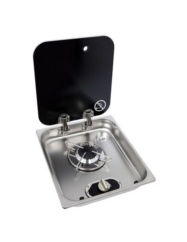 Cocina Carbest con un fuego y tapa de...