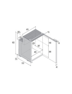 C90i NEVERA PUERTA GRIS (90L) 2