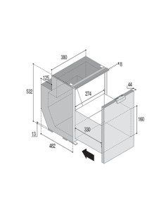 C51DW NEVERA DE CAJÓN NEGRA (51L) 2