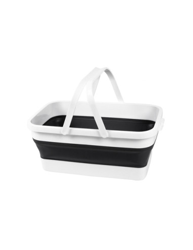 Cesta plegable con asa