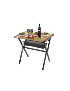Mesa rodante de bambú...