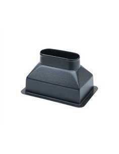 PLENUM DE TRANSICIÓN 254x102 MM (10'x4') RESPALDO DE ANILLO MOLDEADO Ø127 MM (5')